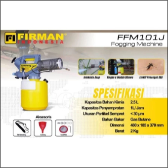 FIRMAN FFM101J (BBG) Fogging Machine/Alat Fogging 2,5 Liter