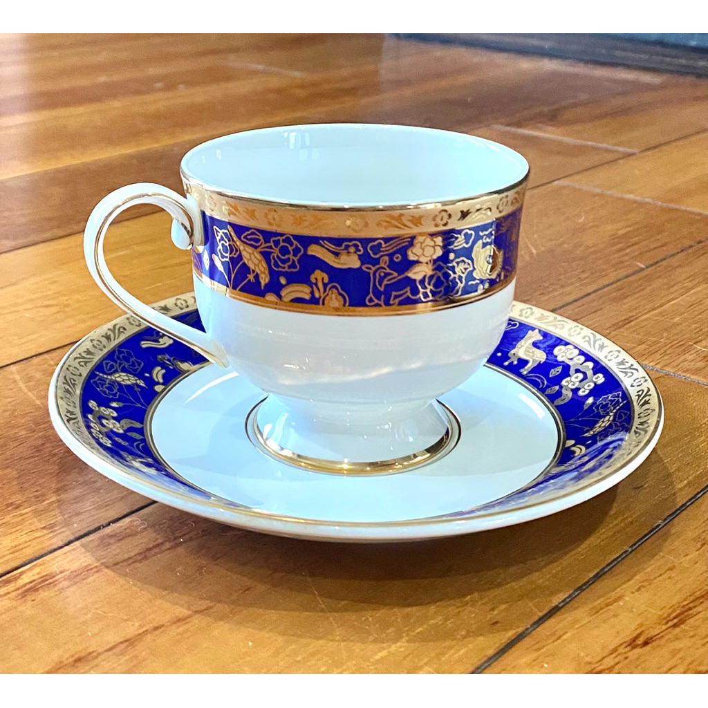 St. James Hankook Cangkir & Piring Biru – 1 Set Baru