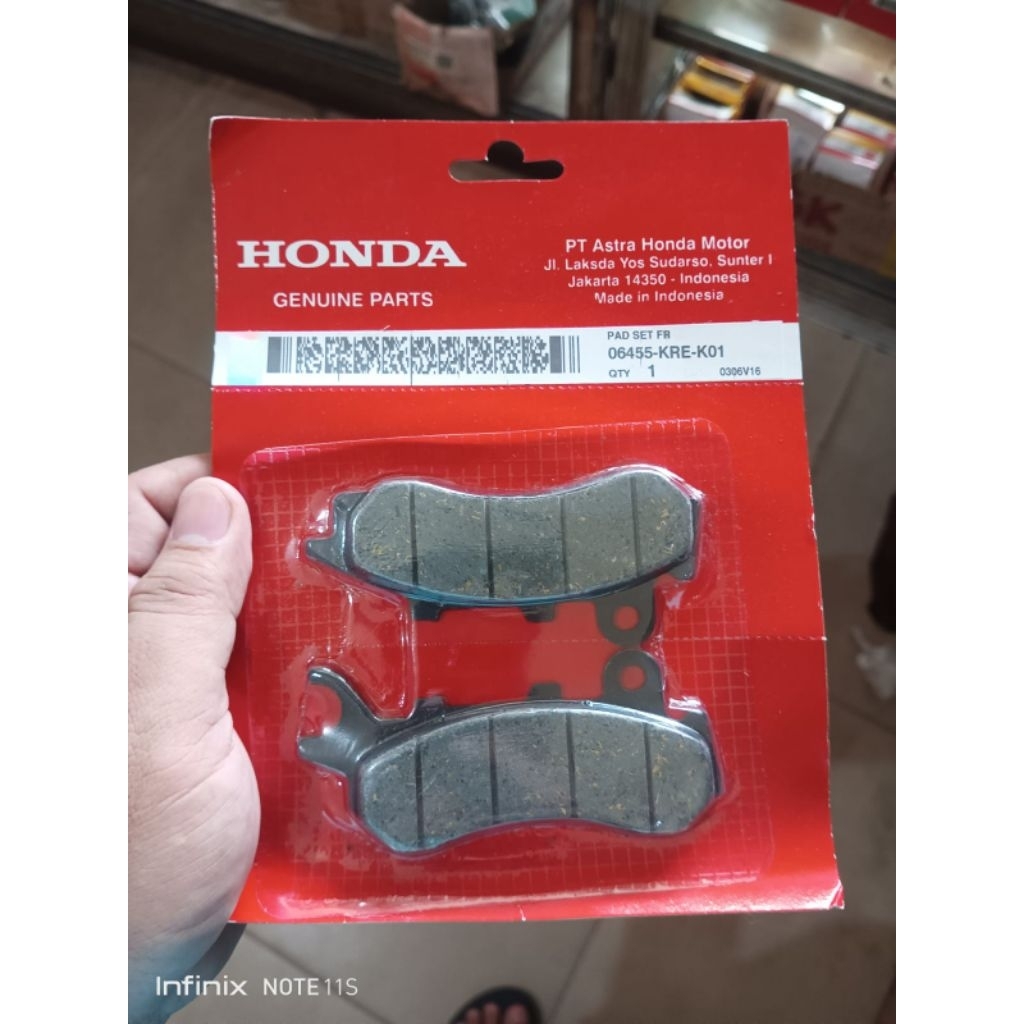 Discpad depan kanvas rem disc Fr. HONDA PCX OLD NEW / ADV 150 / ADV 160 CBS . HONDA