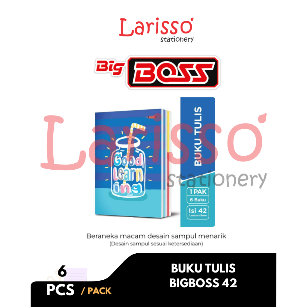 

BIG BOSS – (6 Pcs) Buku tulis boxy BIG BOSS 42 lembar – PACK