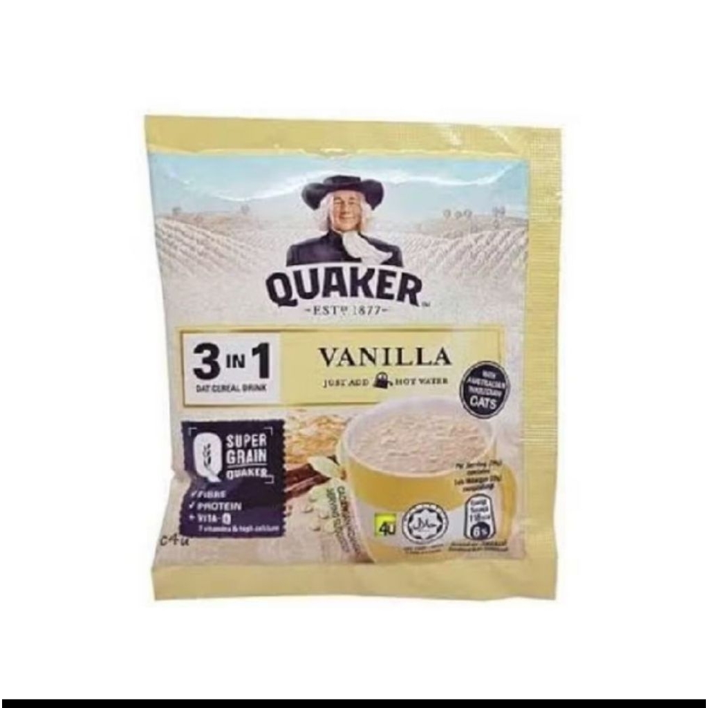 

QUAKER Oat 3 IN 1 rasa vanilla (28g)@@