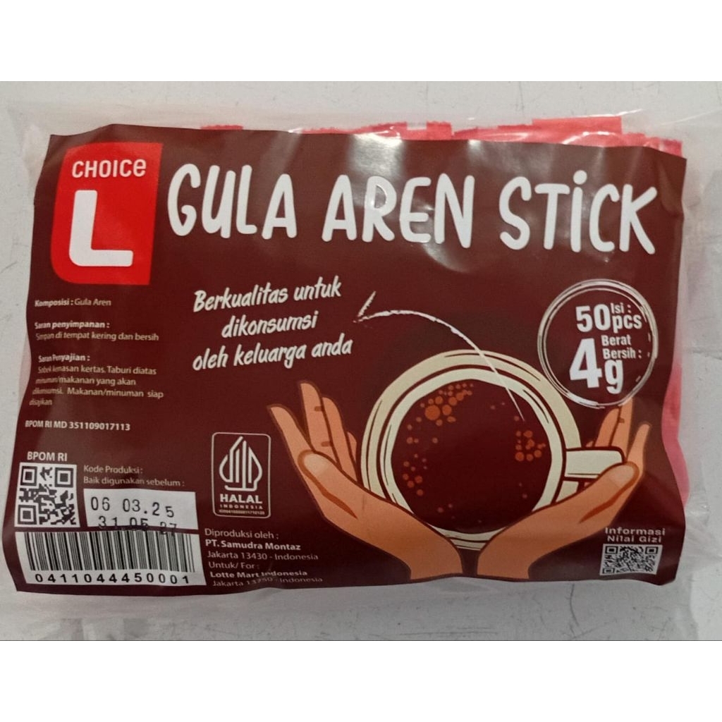 

gula aren kemasan stik/saset isi 50pcs