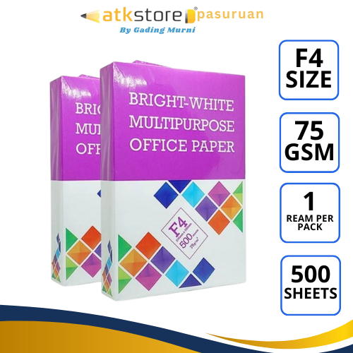 

BMO KERTAS HVS F4 FOLIO 75 GSM 1 RIM 500 LEMBAR KERTAS FOTOCOPY KERTAS PRINT FOTOKOPI PUTIH MURAH