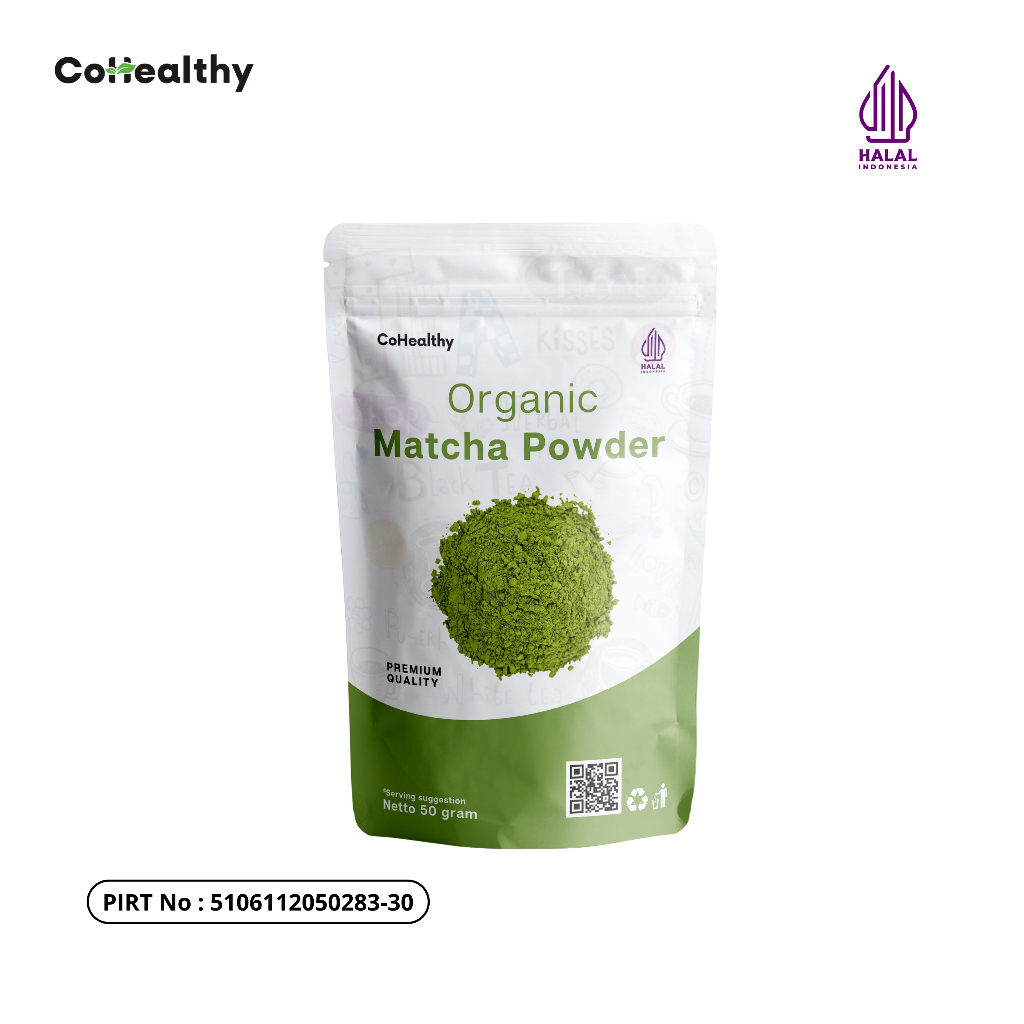 

CoHealthy Pure Matcha Powder Bubuk Macha Premium Japanese Murni Tanpa Gula 100% Asli & Halal Import Dari Jepang