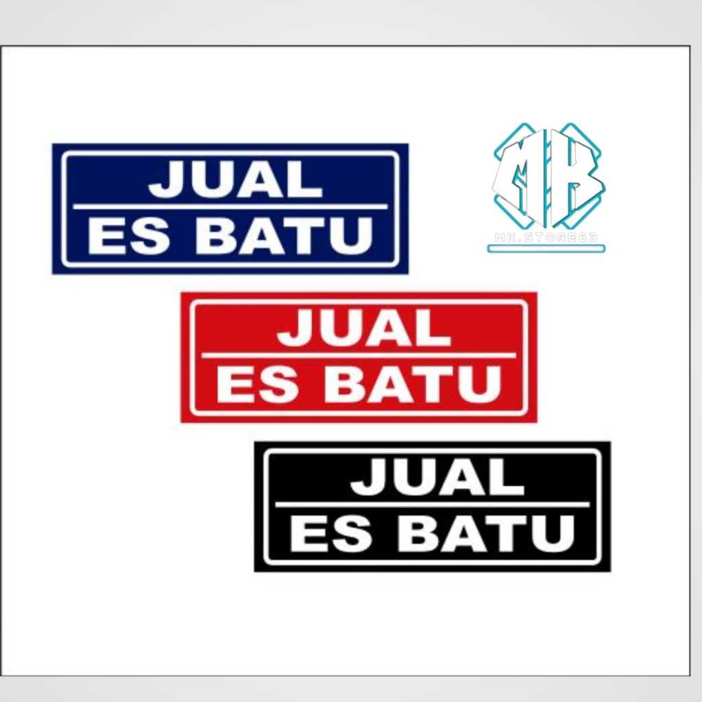 

STIKER VINYL JUAL ES BATU MURAH READY STOK