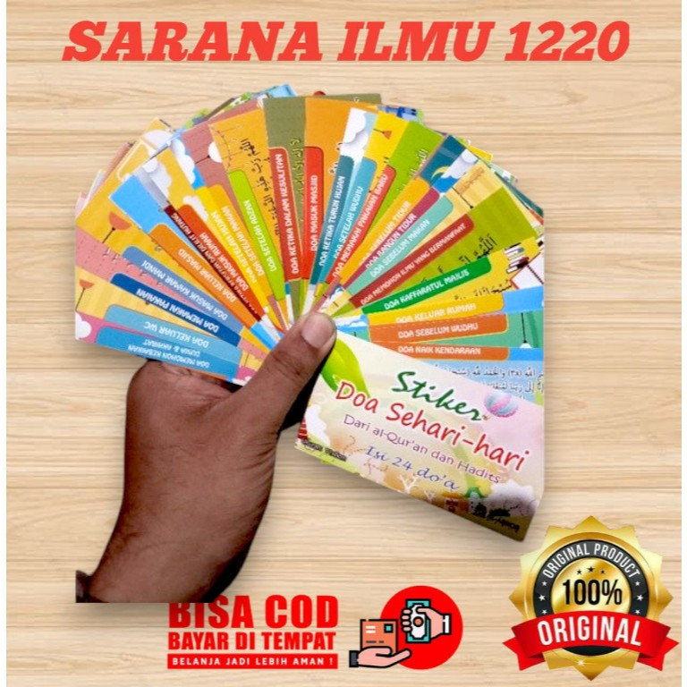 Stiker Doa Sehari-hari Isi 24 pcs | Doa Sehari Hari Dari Al Quran Dan Hadits