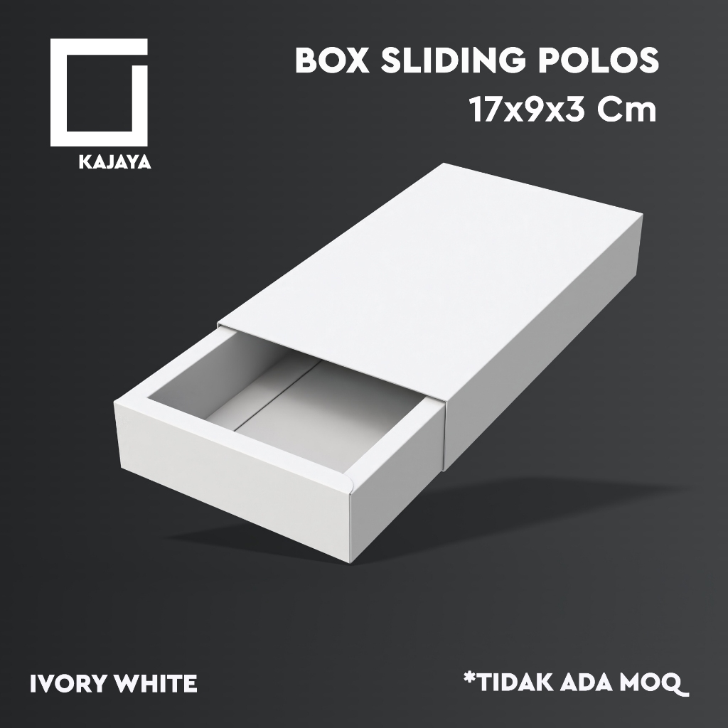 

Box Sliding Polos 17x9x3 cm Kotak Cokelat Dubai Kunafa Kemasan Gift Sabuk Kado Scarf Chocolate Packaging Dompet