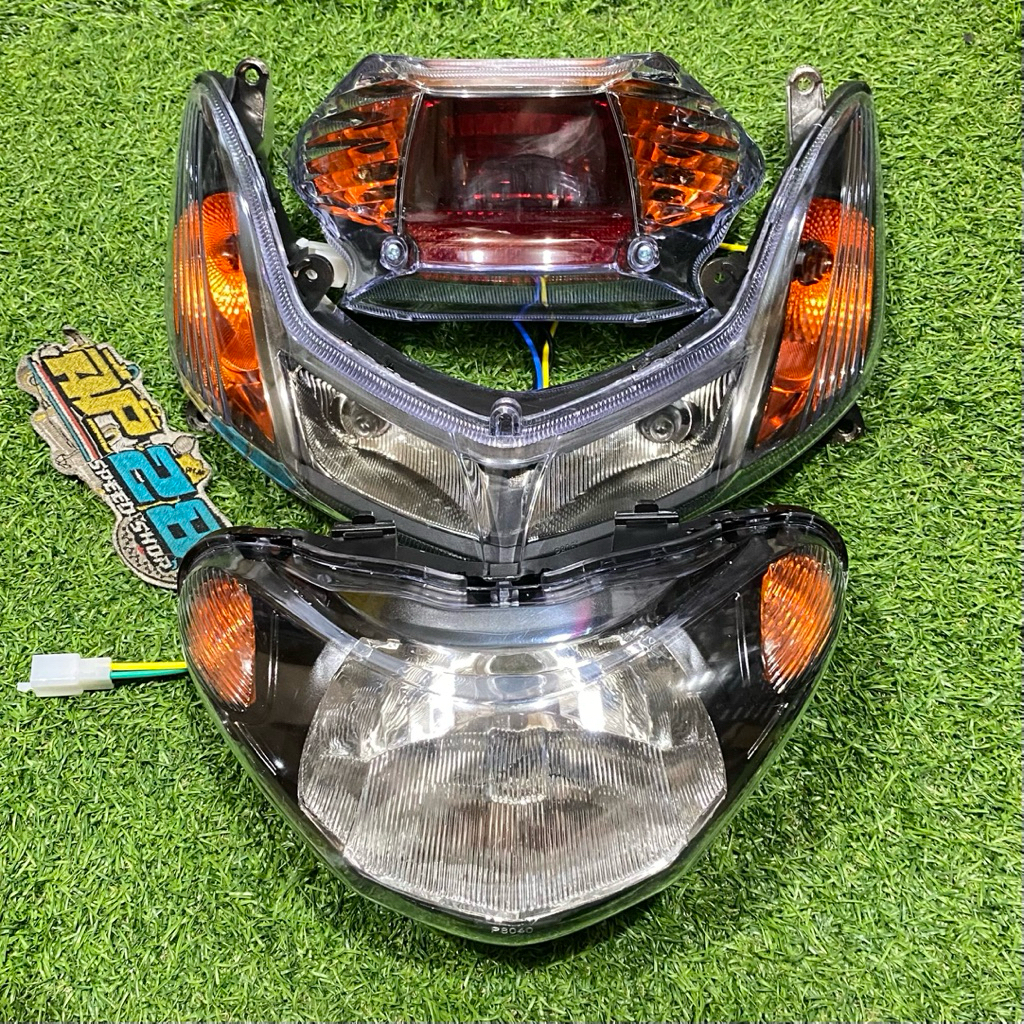 LAMPU DEPAN - LAMPU SEIN - LAMPU STOP MOTOR ( MIO SMILE ) MODEL STANDAR CUSTOM OREN GEN-B / HEADLAMP