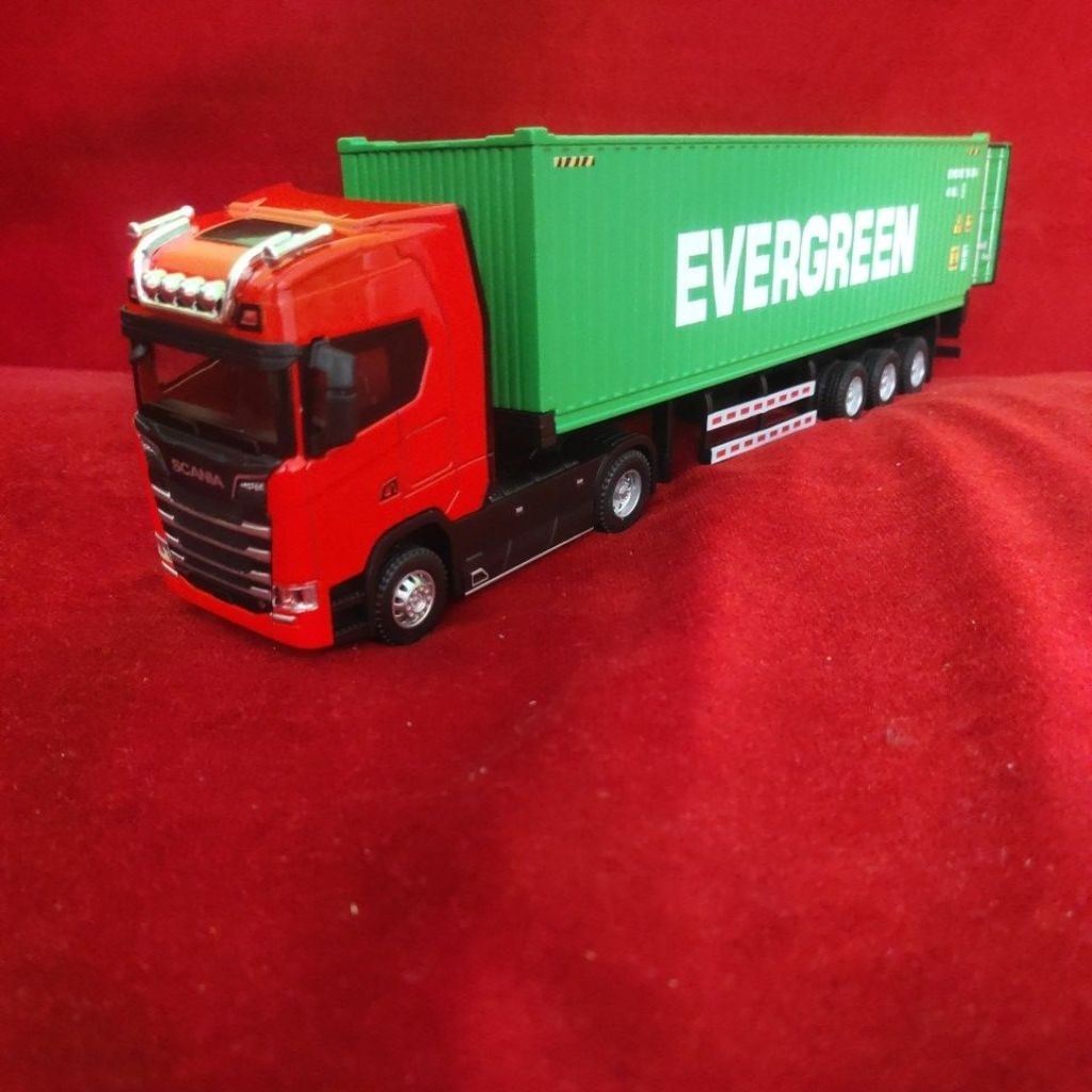 diecast truck Scania kontainer Evergreen