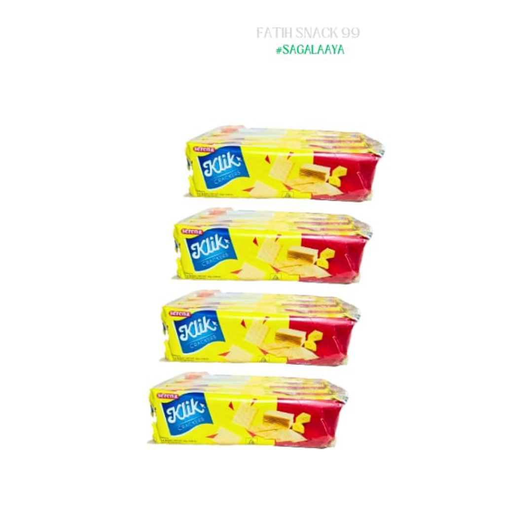 

BISKUIT KLIK SACHET PAK ISI 10 SCH X 24G SERENA CRACKERS