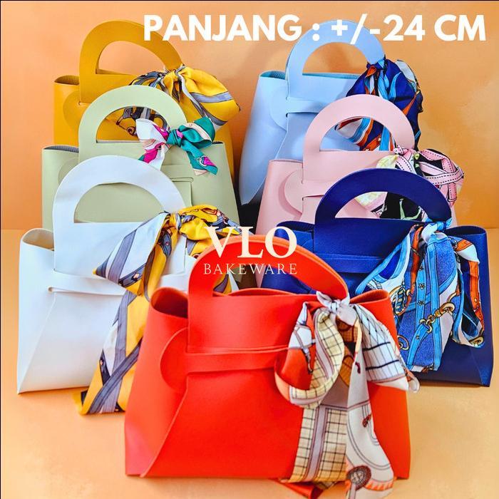 

[1 SET ISI 10 PCS] Goodie bag kulit sintetis 24 cm jumbo | tas hampers ulang tahun wedding sangjit lebaran imlek natal