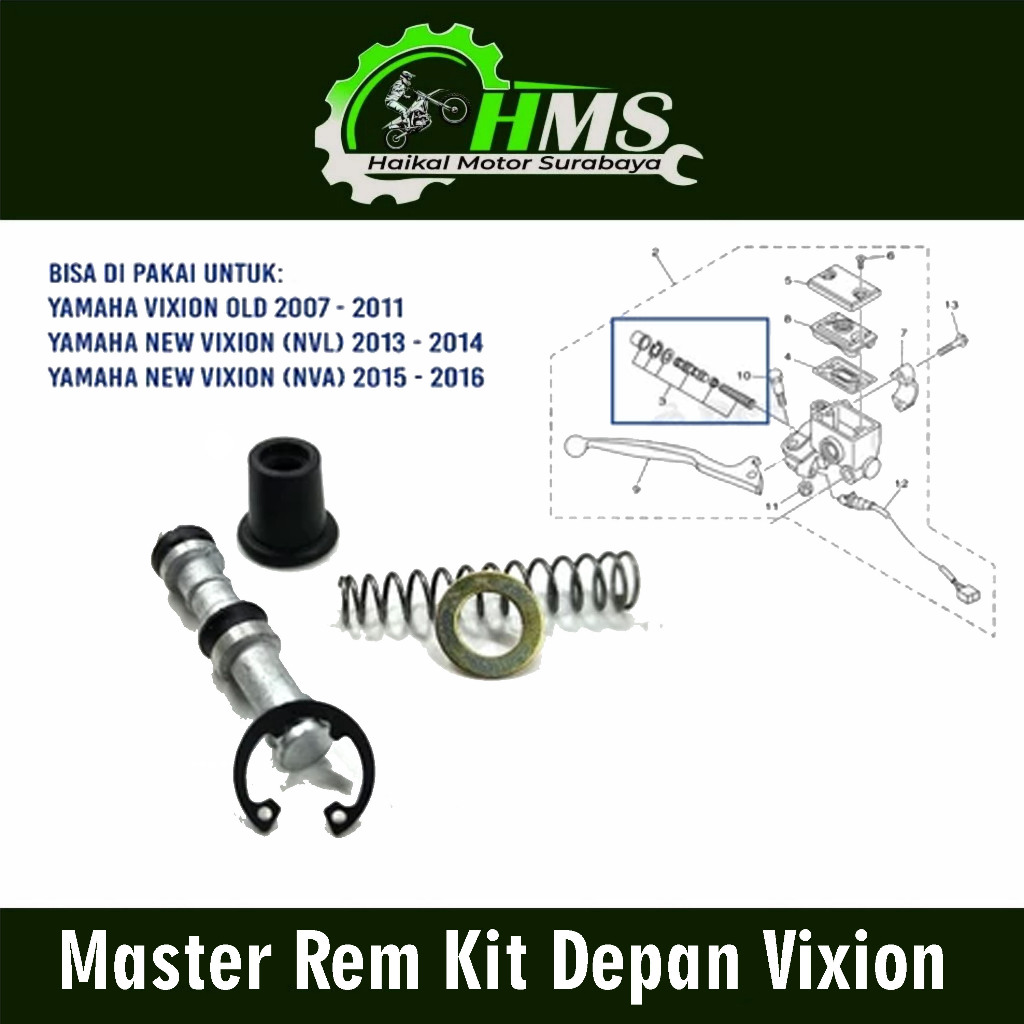 Master Rem Kit Depan Vixion - Repairkit Seal Sil Cakram Depan Yamaha Jupiter MX Vixion