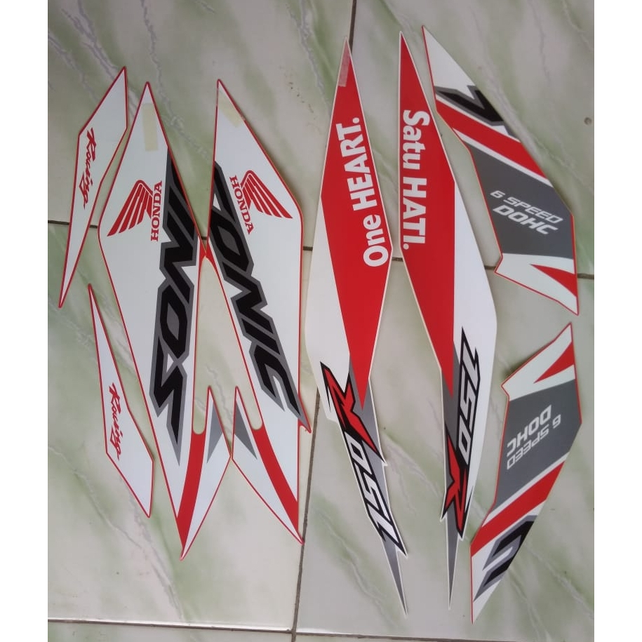 stiker striping honda sonic 2018 merah