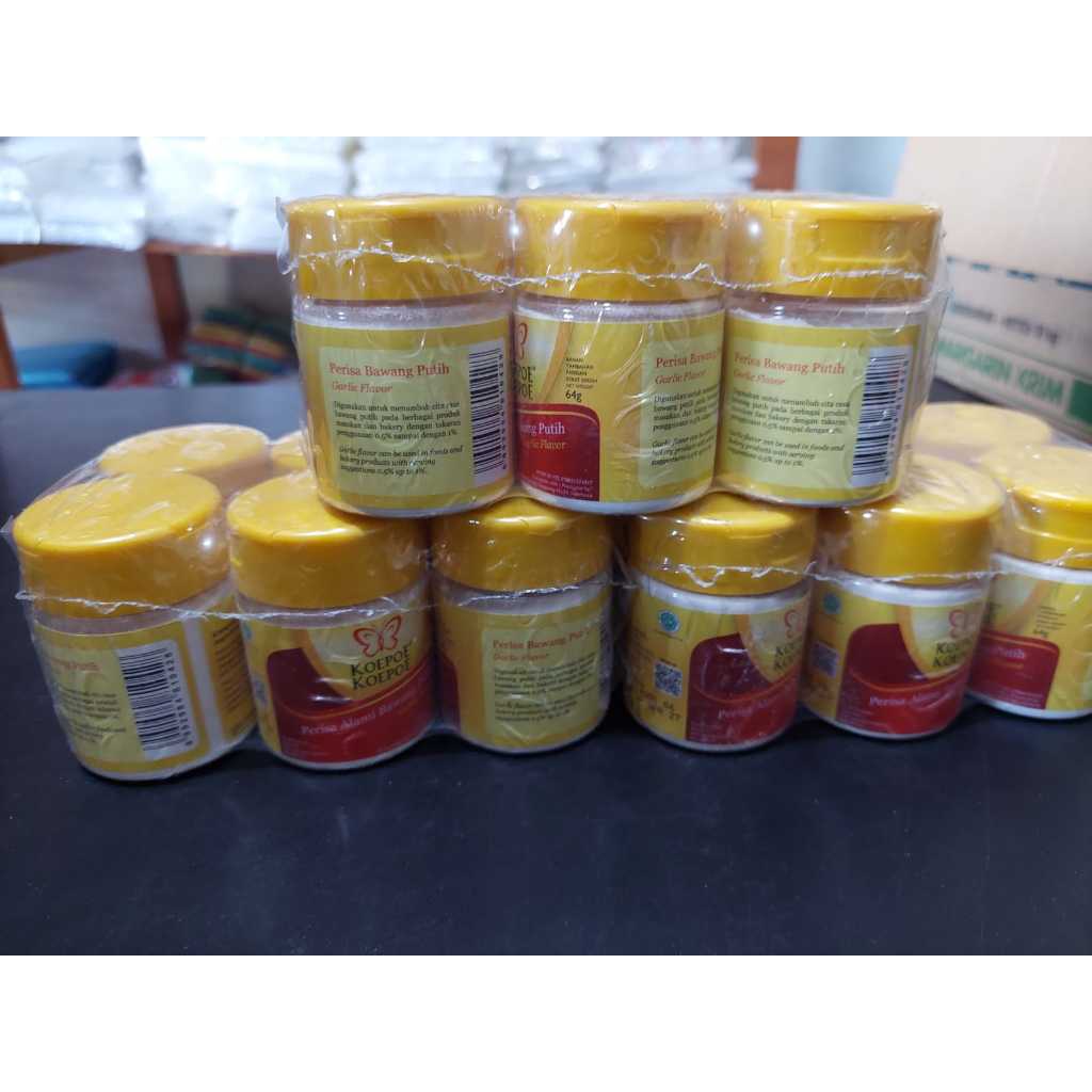 

Perisa Alami Bawang Putih Koepoe Koepoe 64 gram (Kupu Kupu) Kemasan Botol