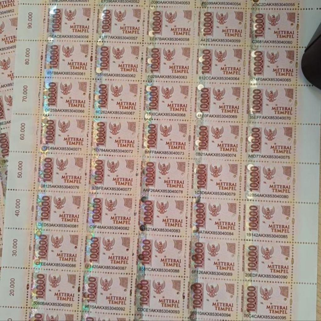 

MATRAI 10000 1 PCS ASLI - MATERAI10000 MATREI
