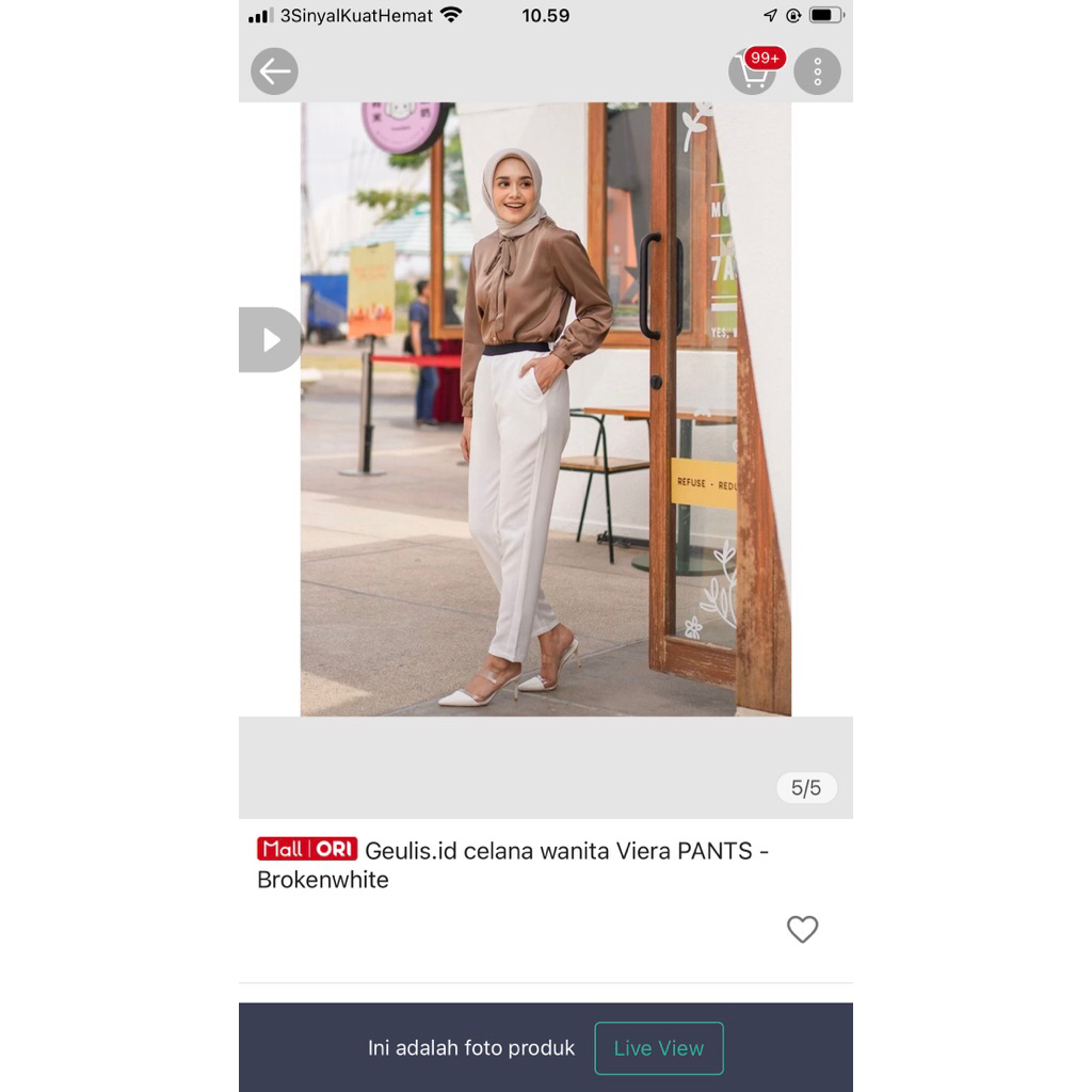 PL Viera pants geulis broken white