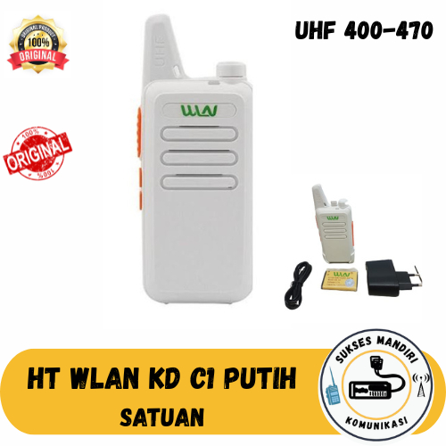 HT WLN KD-C1 UHF PUTIH SATUAN HT WLAN KDC1 UHF Garansi 1 Tahun