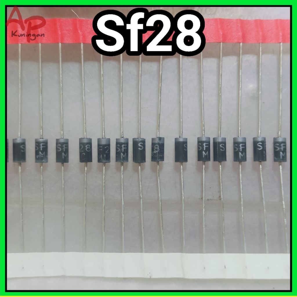 10pcs dioda SF28 Super Fast Rectifier Diode 2A 600V sf 28