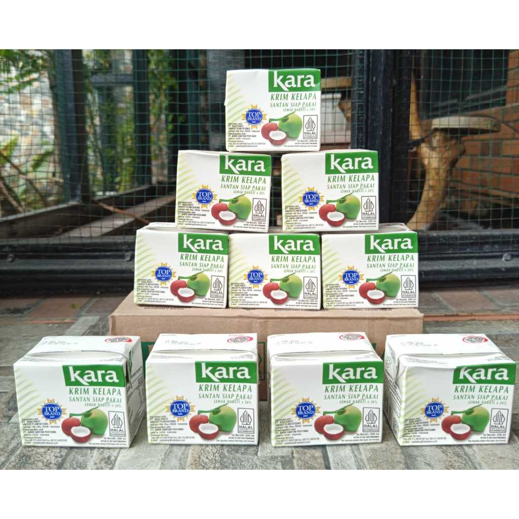 

1 Dus Kara Santan Kelapa Siap Pakai 200 ml isi 10 pcs