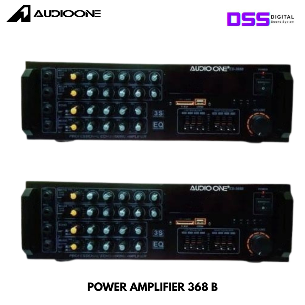 Amplifier Audio One 368 B - Amplifier Karaoke - Power Lapangan - digital sound system - dss