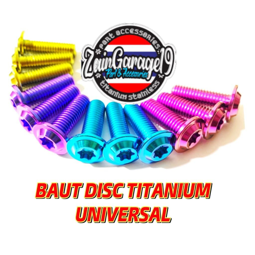 baut disc titanium bolt Yamaha Honda piringan cakram universal semuah motor original GR5