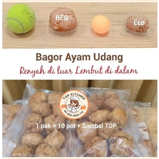 

TOP Bakwan Goreng FROZEN Bagor Ayam Udang Bakso Goreng Enak ukuran Reguler dan Eco