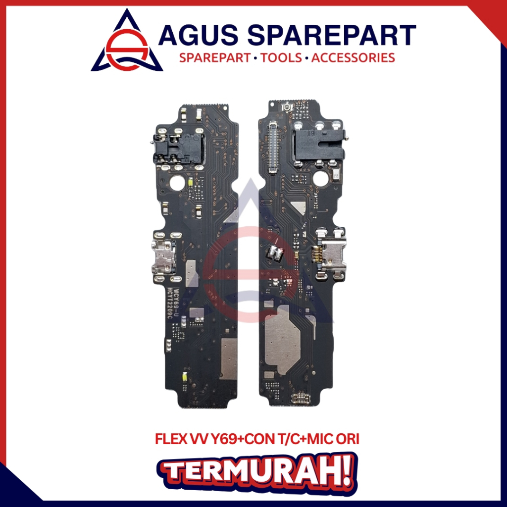 FLEXIBEL VIVO Y69 + CONNECTOR CHARGER + MIC ORI