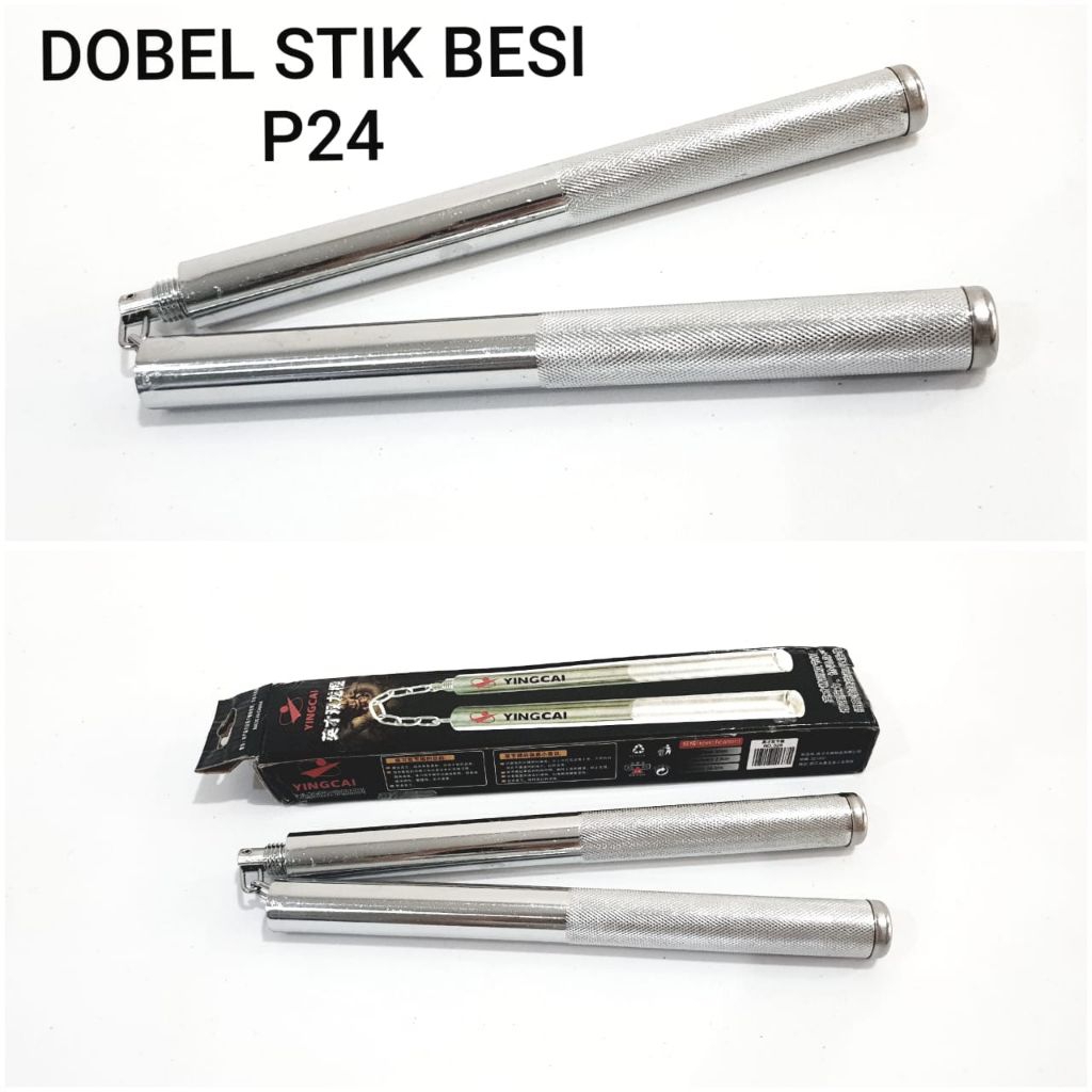 DOUBLE STICK TONGKAT BESI BELA DIRI KARATE SAMBUNG BESI (TONGKAT)