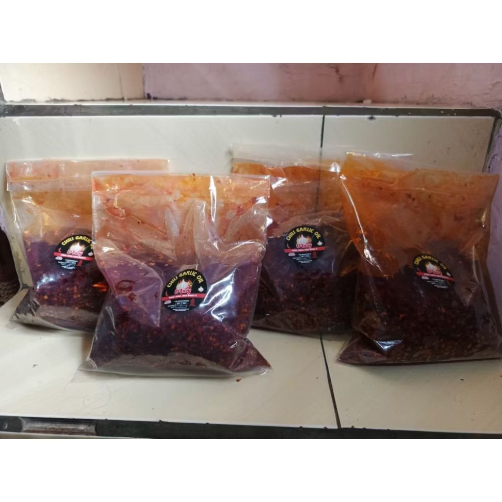 

chili garlic oil d'boy ukuran 1kg