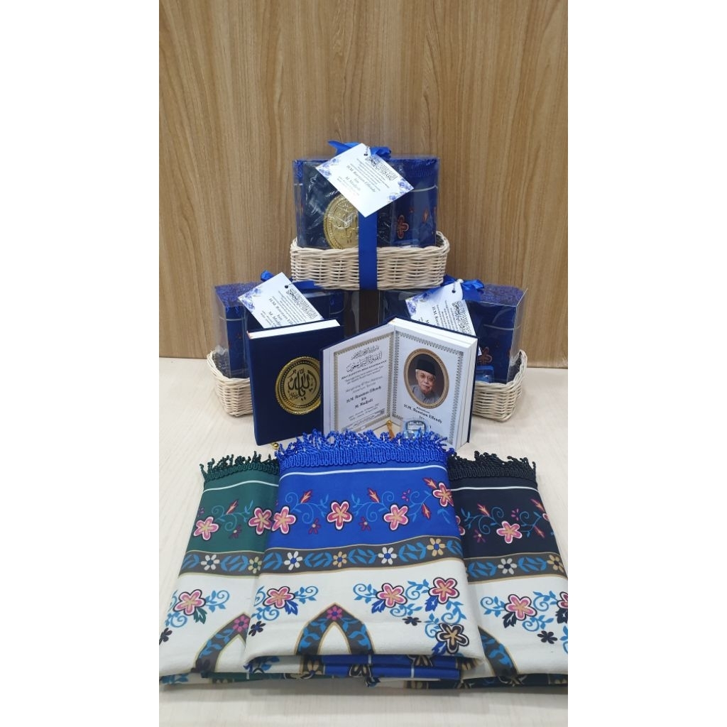 souvenir paket majmu syarif premium/hampers sajadah/souvenir mengenang 40 hari lengkap/100 harian/ha