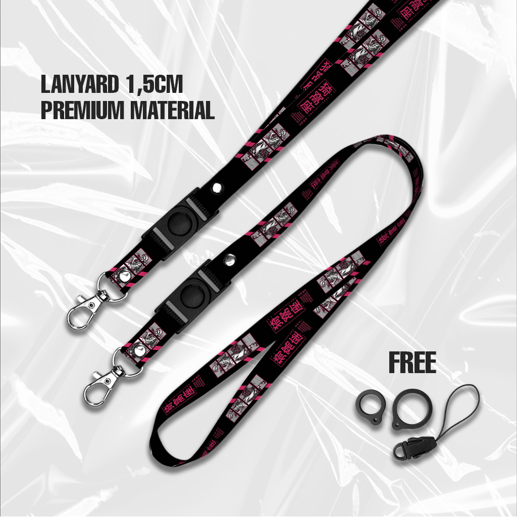

AKAZA DEMON SLAYER LANYARD GANTUNGAN HANDPHONE 1,5cm