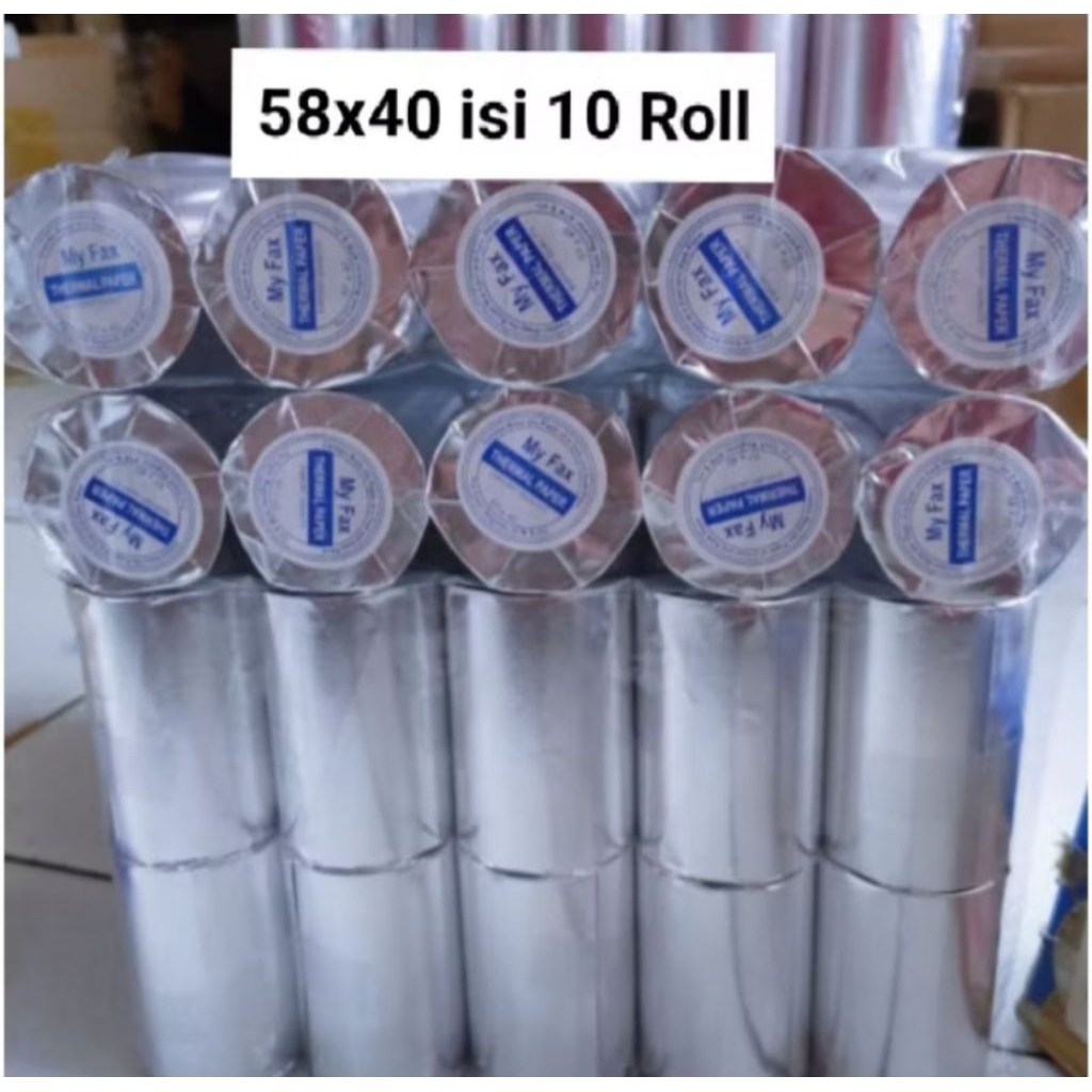 

Kertas Thermal Edc/Bluetooth 57/58x40 paket 10 roll
