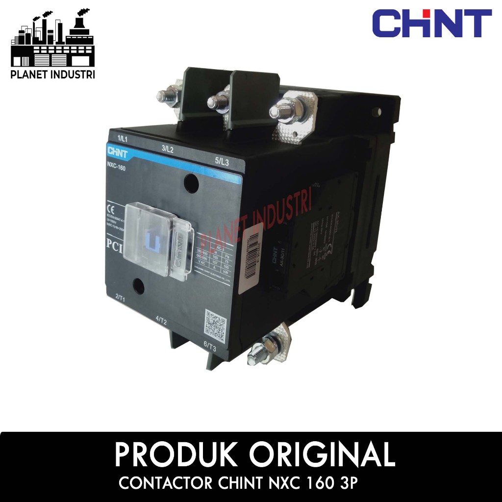 Kontaktor CHINT NXC 160 3P 75kw 2NO + 2NC