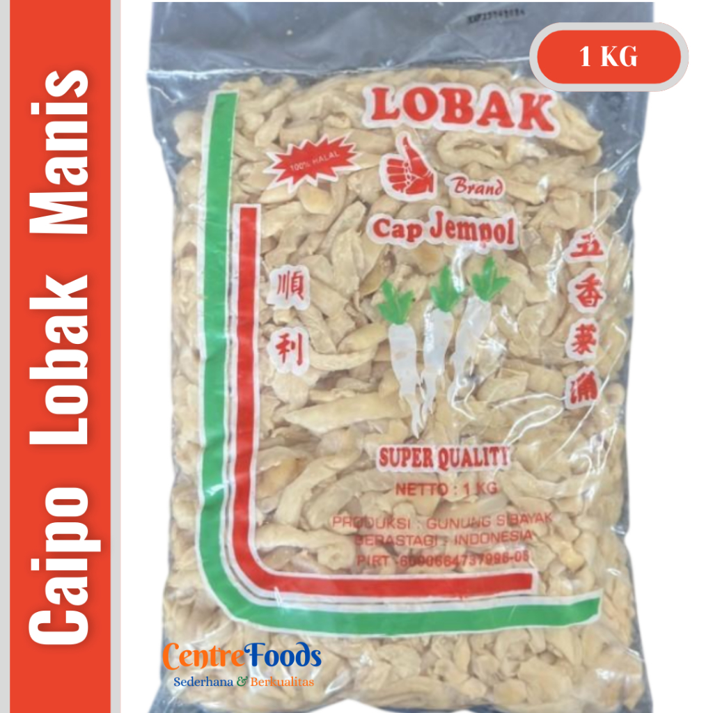 

Lobak Manis Caipo - Lobak Manis Jaipo CAP JEMPOL | 1.000gr [ Harga Per BKS ]