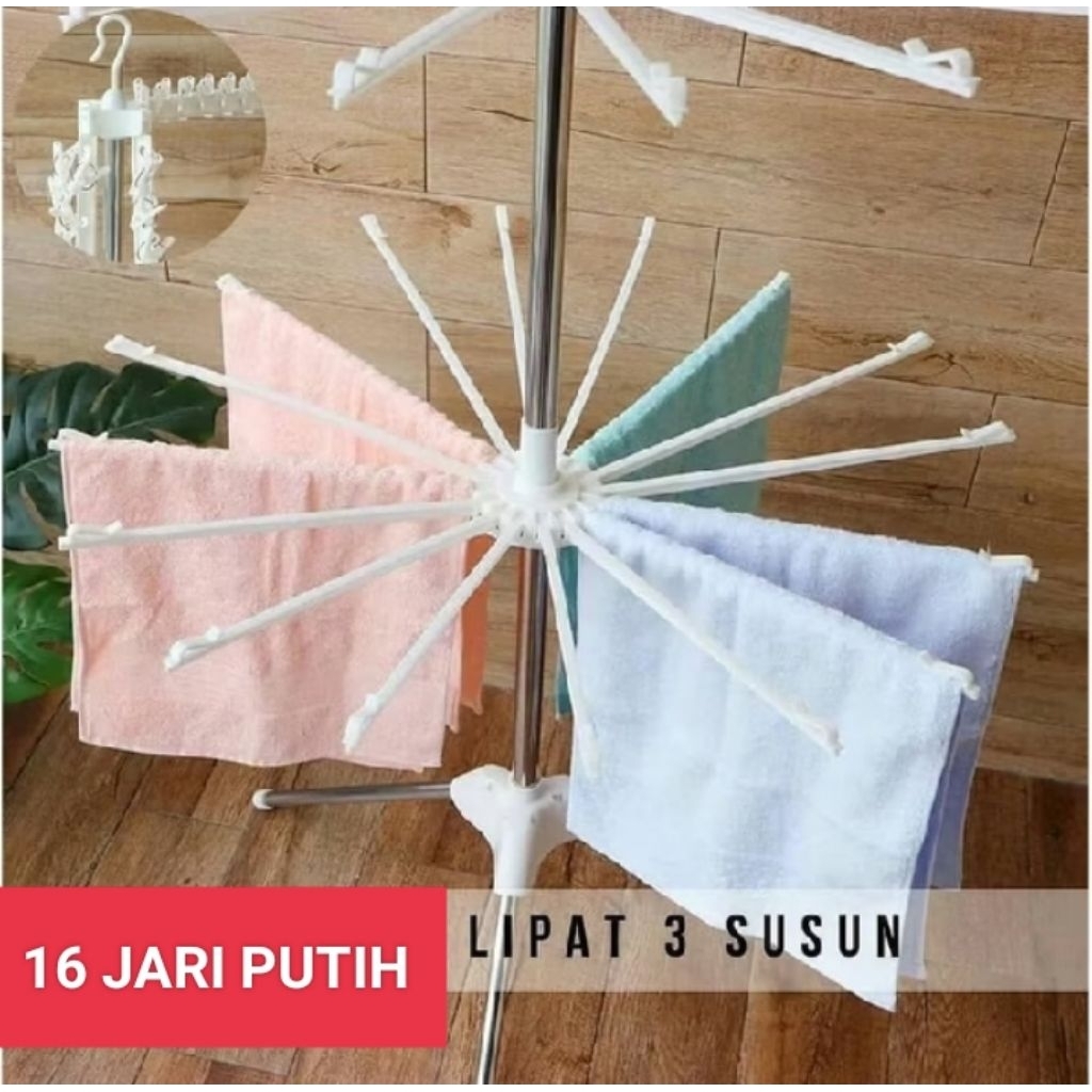 JEMURAN BAJU menara jemuran baju BAYI / jemuran lipat menara / jemuran baju bayi