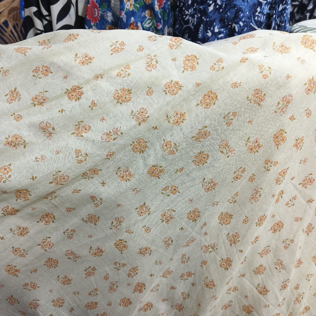 PROMO Kain Katun Linen Motif Premiun/Kain Katun Linen Meteran/linen murah