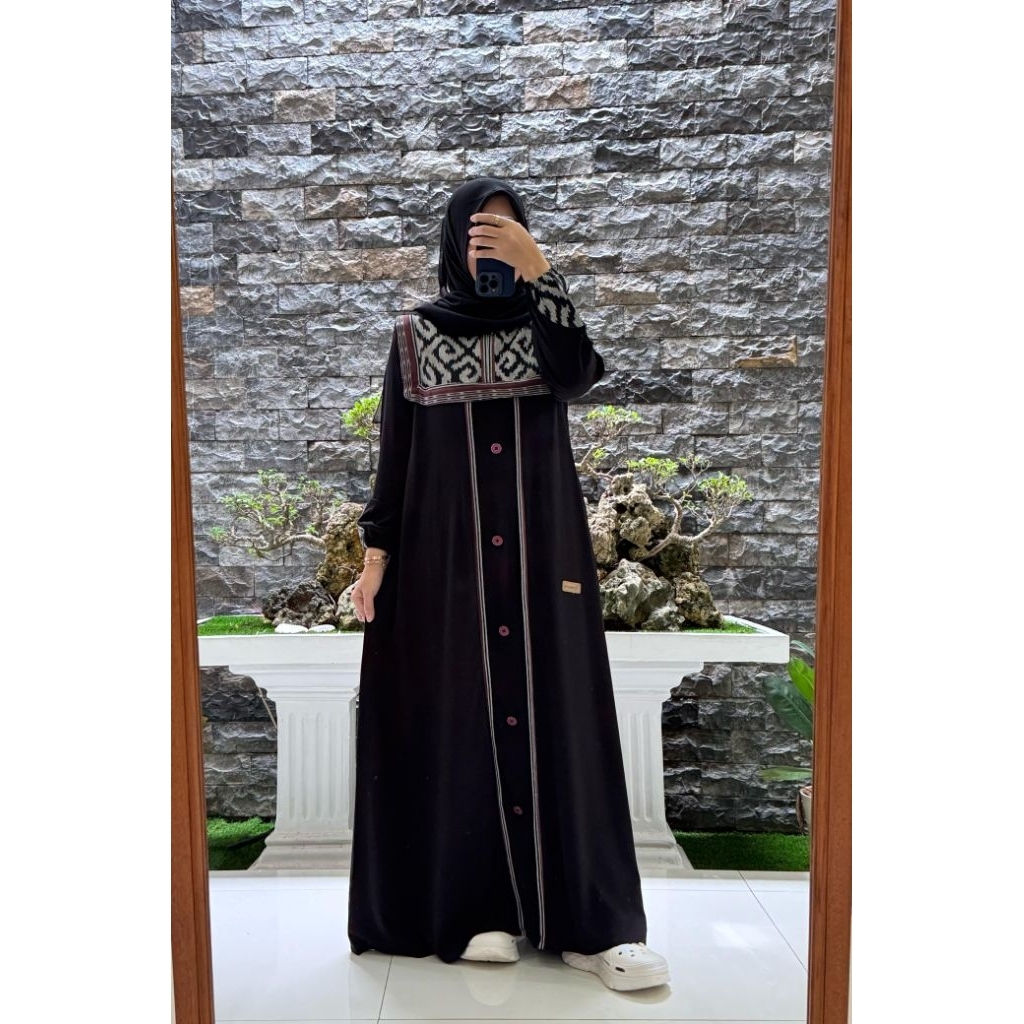 NADHEEFA STORE DRESS ETNIK HITAM TERBARU GAMIS ETNIK REMAJA DEWASA BISA ORDER SERAGAM DRESS KONDANGA