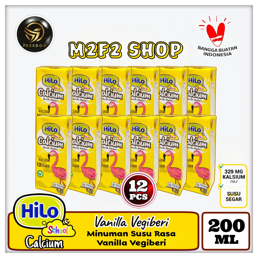 

Susu HiLo School Rasa Vanilla Vegiberi Kotak UHT - 200 ml (Kemasan 12 Pcs)