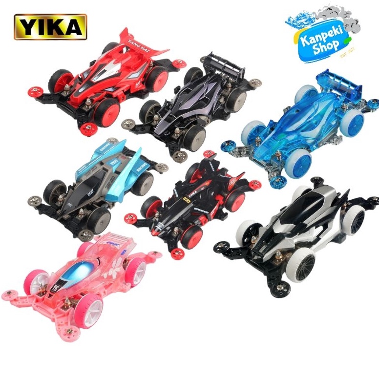 KODE W84N Rep Tamiya mini 4wd merek YIKA X JIEPIN suspension chassis