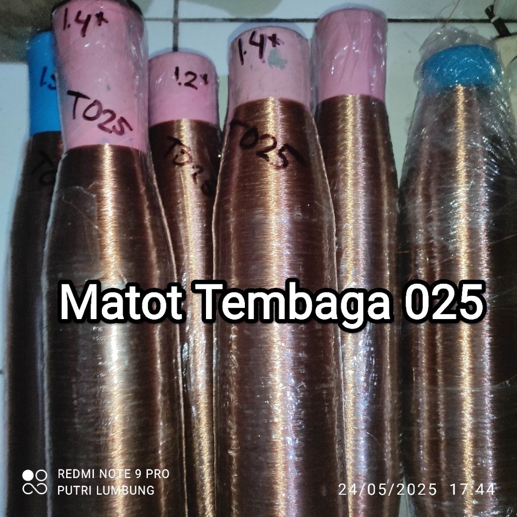 Senar Matot Tembaga 025 1.4kg 1.2kg Bahan Produksi Gelasan Premium