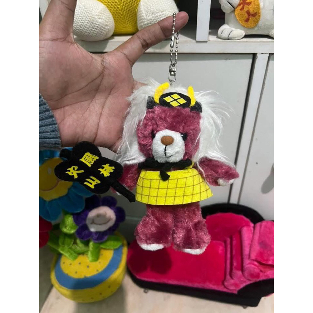 Boneka gantungan kunci teddy bear kostum ganci teddy kostum lucu