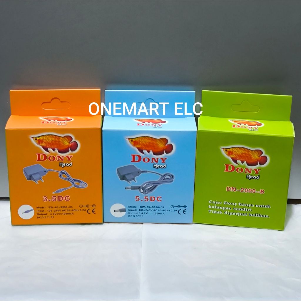 CASAN SENTER KEPALA, CHARGER Senter Dony