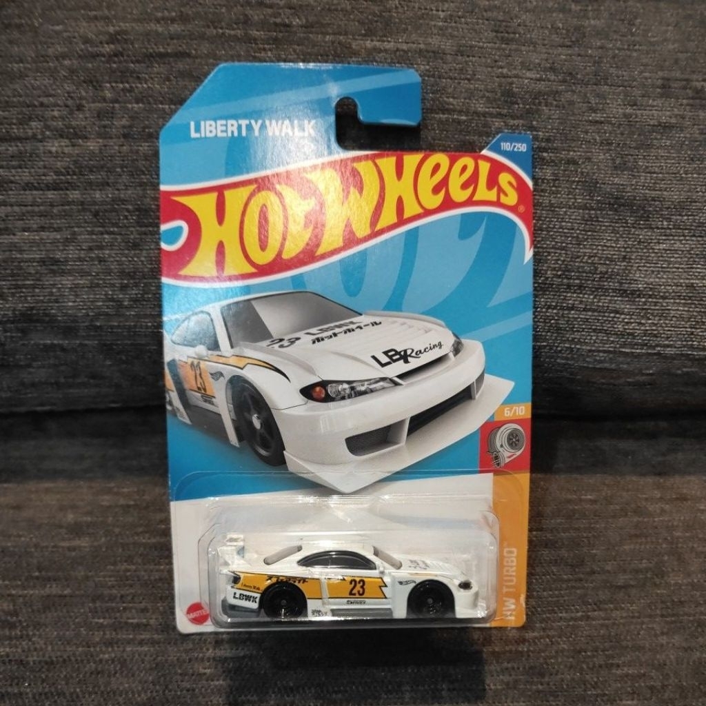 Hotwheels Nissan Silvia S15 LBWK Putih JAPAN CARD (free protektor)