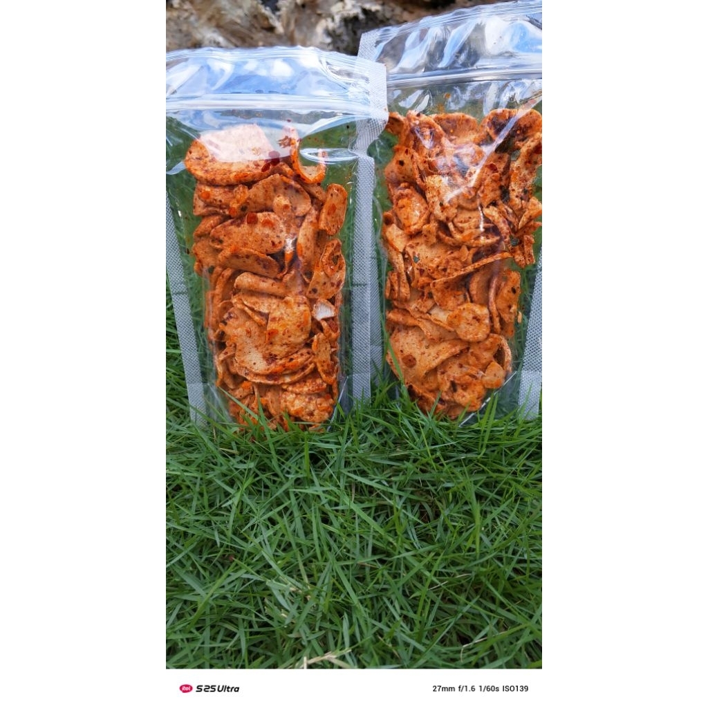 

basreng pedas manis gurih kencur daun jeruk repil ukuran 12x20