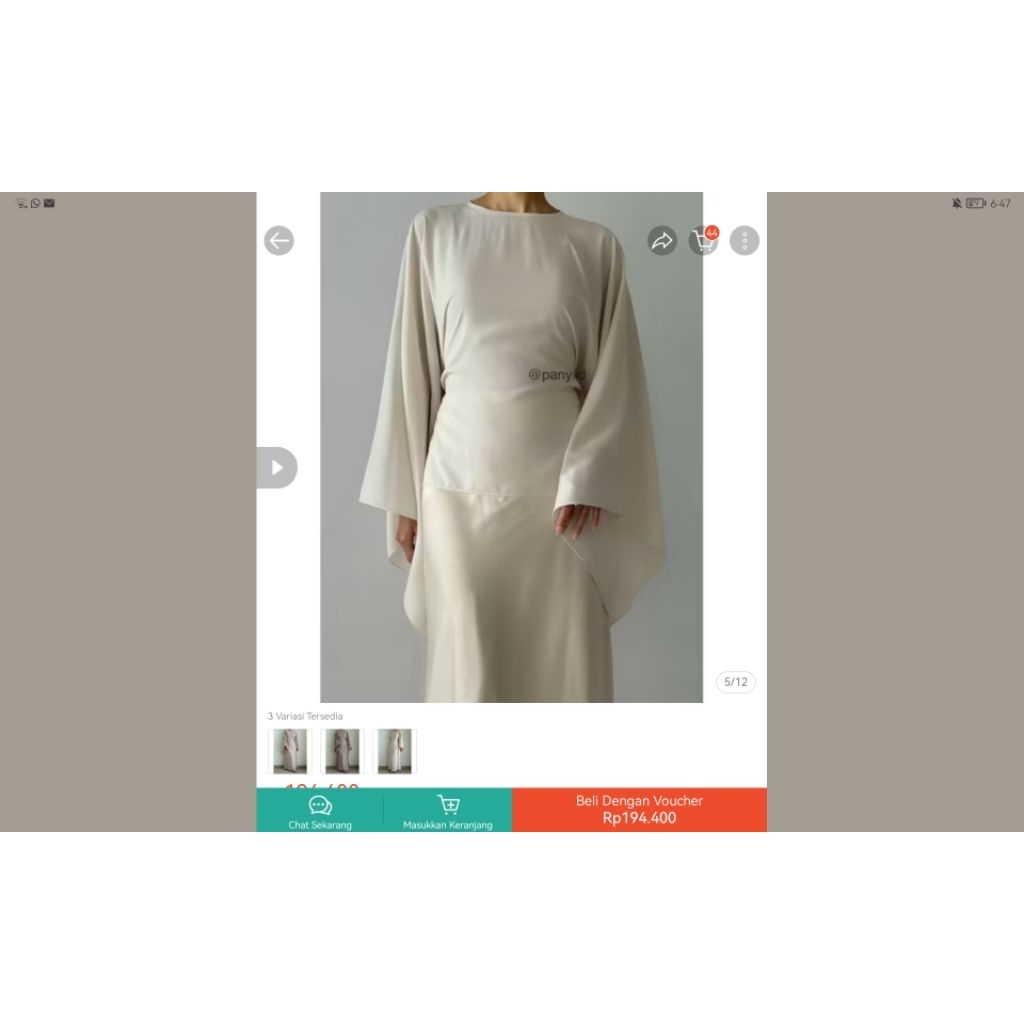 preloved SERENE FLOWY TOP pany.id