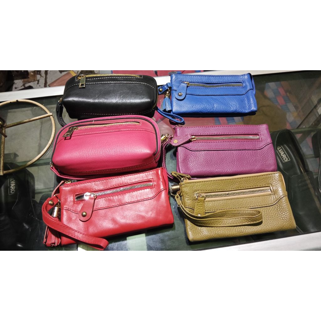 Dompet Kulit wanita || Dompet kulit sapi asli 100% || Dompet resleting