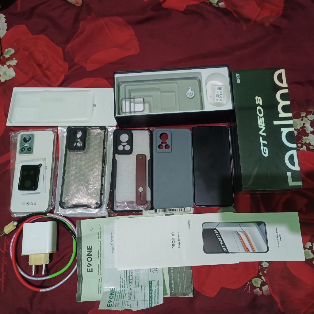 Realme Gt neo 3 80w nitro blue masih garansi resmi panjang 2026 8GB 256GB fullset like new bukan 3t