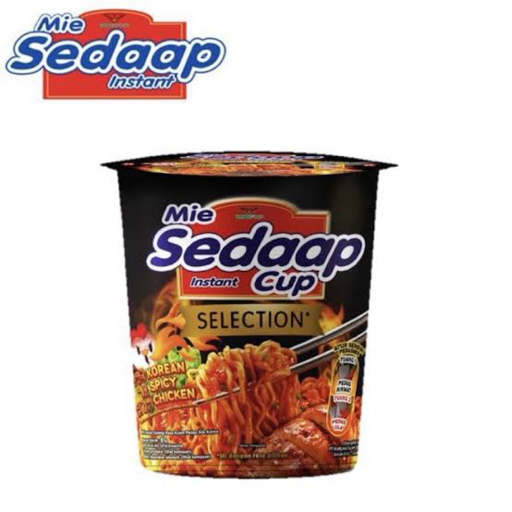 

Mie sedap cup Selection korean spicy chicken