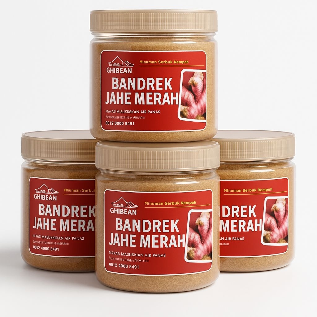 

Bandrek Jahe Merah 350 gram / minuman penghangat badan / Homemade / Halal