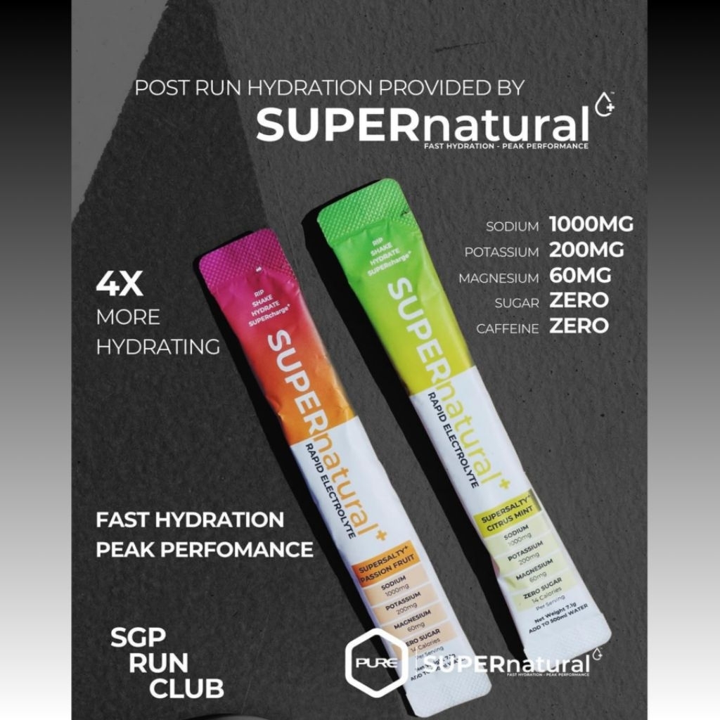

SUPERnatural Plus - SUPERsalty Electrolyte Stick Original - Minuman Elektrolit Untuk Olahraga Lari, Renang, Sepeda, dan Olahraga Outdoor Lainya